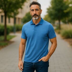 The Foundry Supply‎ Co Quick Dry XLT Blue Polo